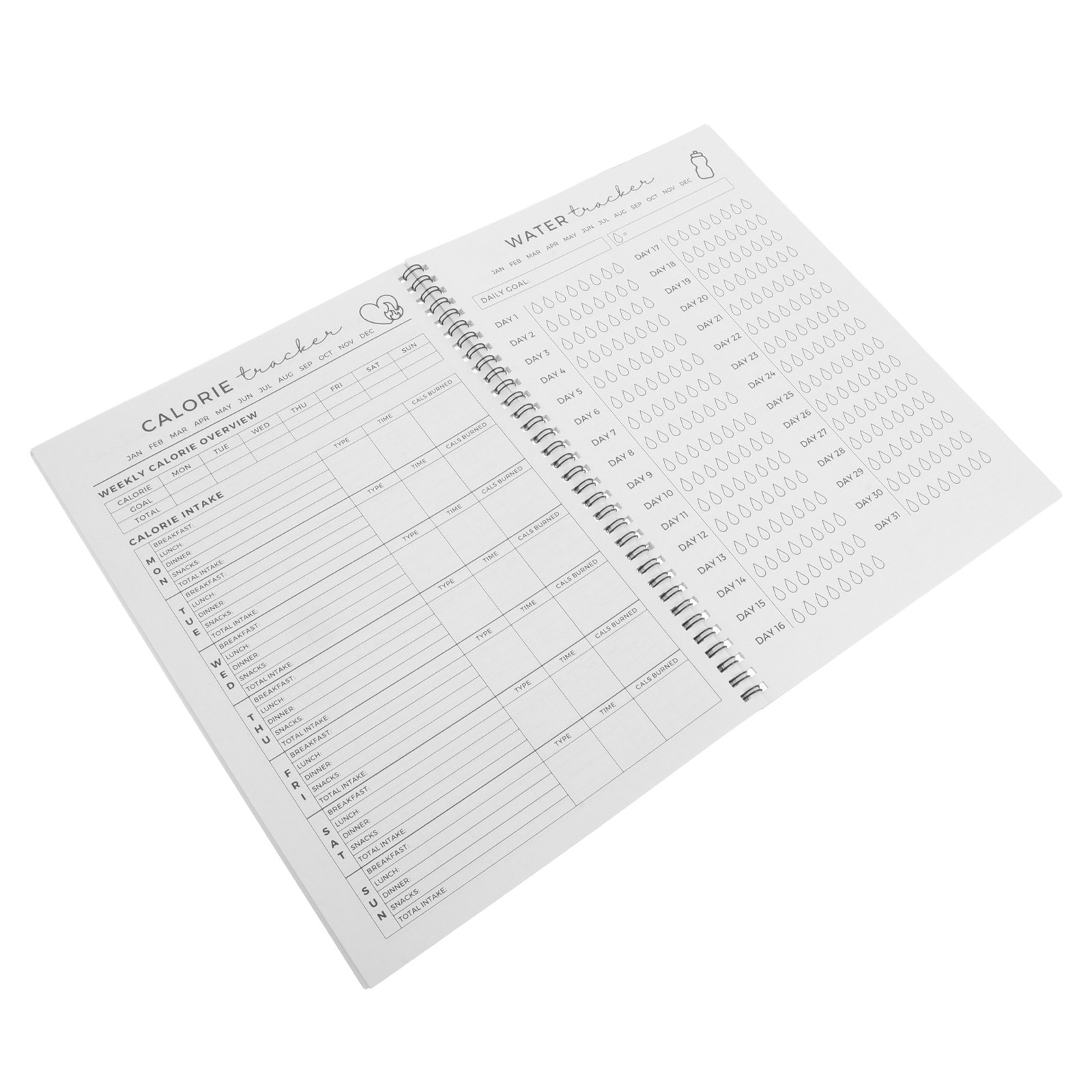 Nutrition Fitness Gym - Fitness Planner Fitness Workout Journal 11.7x8.5