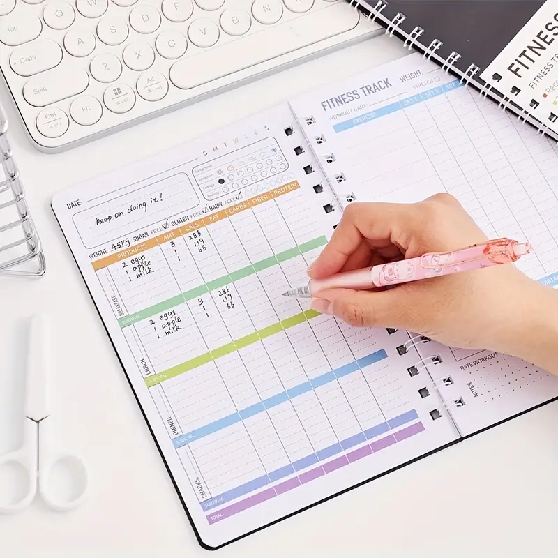 Fitness Journal Notebook Daily - огляд і ціна Nutrition And Exercise